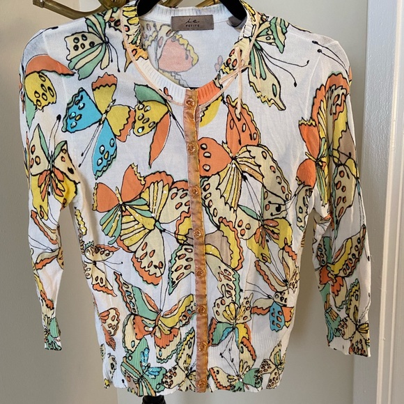 i.e. Petites Butterfly Sweater: SP - Picture 1 of 11